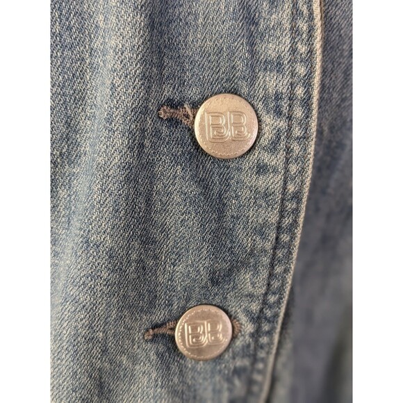 Bit & Bridle for her Denim Button Jacket w Corduroy Size 1X Western Cowgirl - Picture 3 of 12